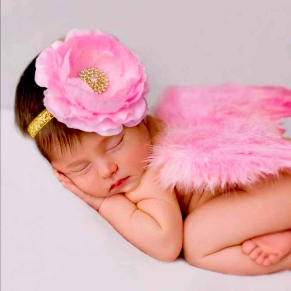 Pink wings baby outfit ❤️